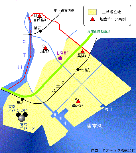 浦安市の地盤概要