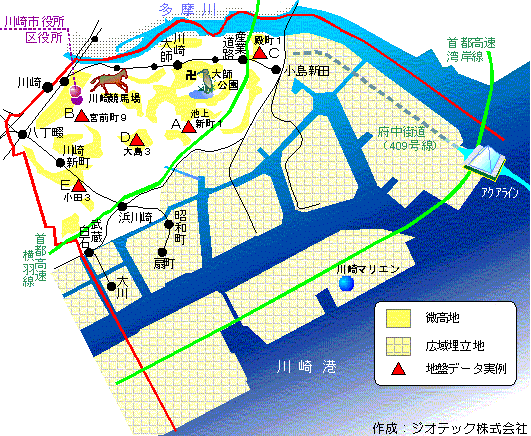 川崎市川崎区の地盤概要