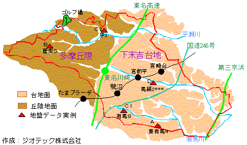 川崎市宮前区の地盤概要