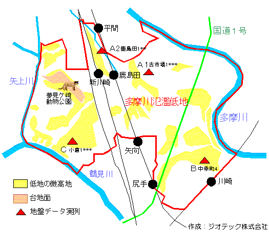 川崎市幸区の地盤概要