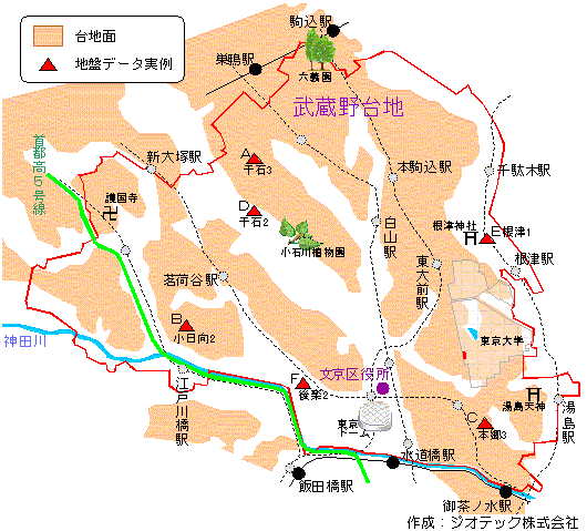 文京区の地盤概要