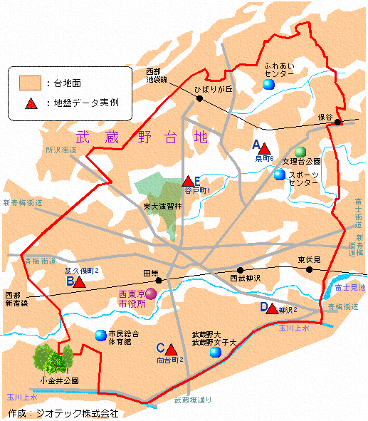 西東京市の地盤概要