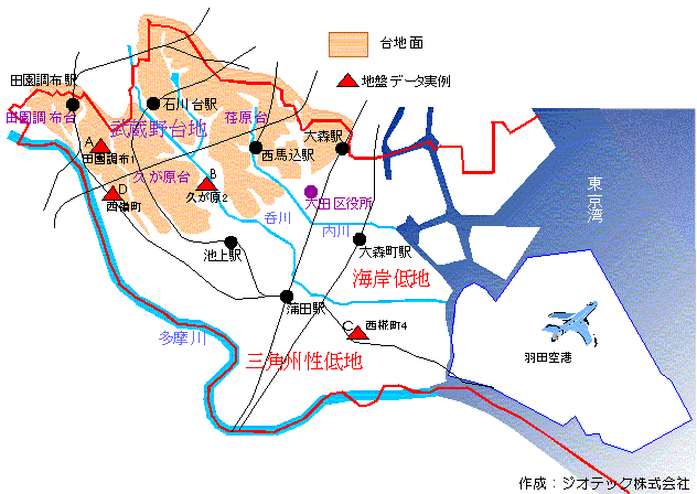 大田区の地盤概要