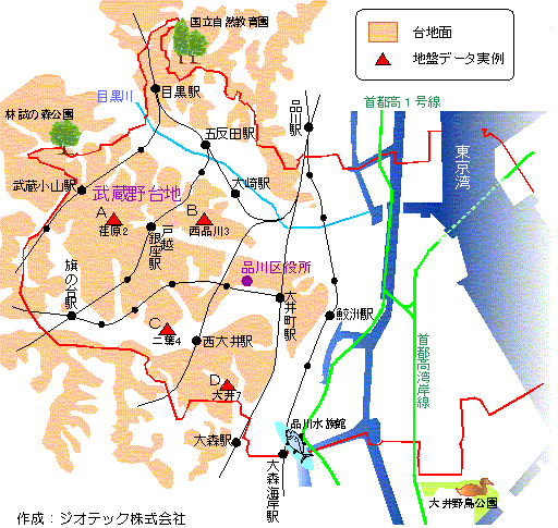 品川区の地盤概要