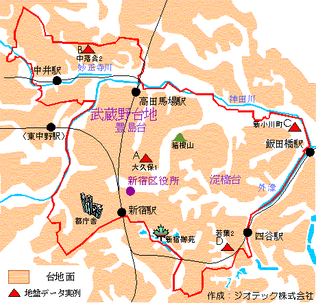 新宿区の地盤概要