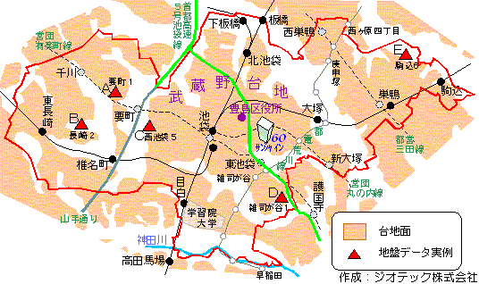 豊島区の地盤概要